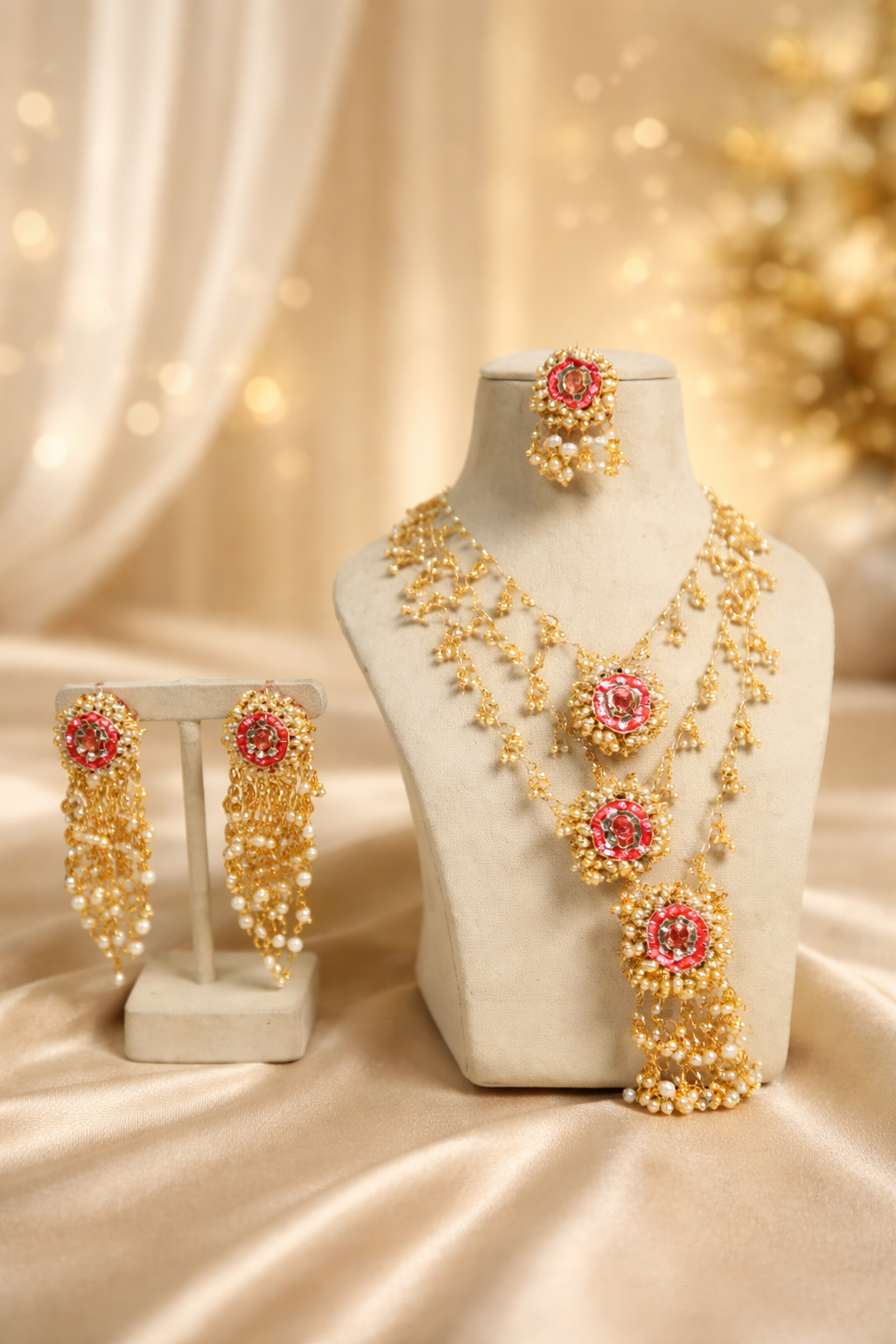 Brdial Beaded Full Jewellery Set
