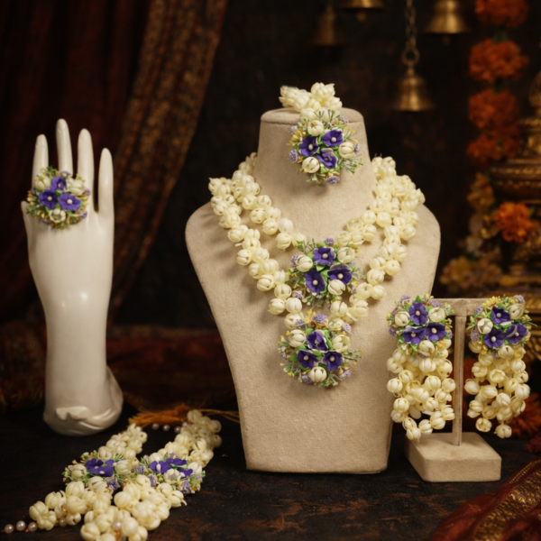 Mogra Floral Jewellery Set