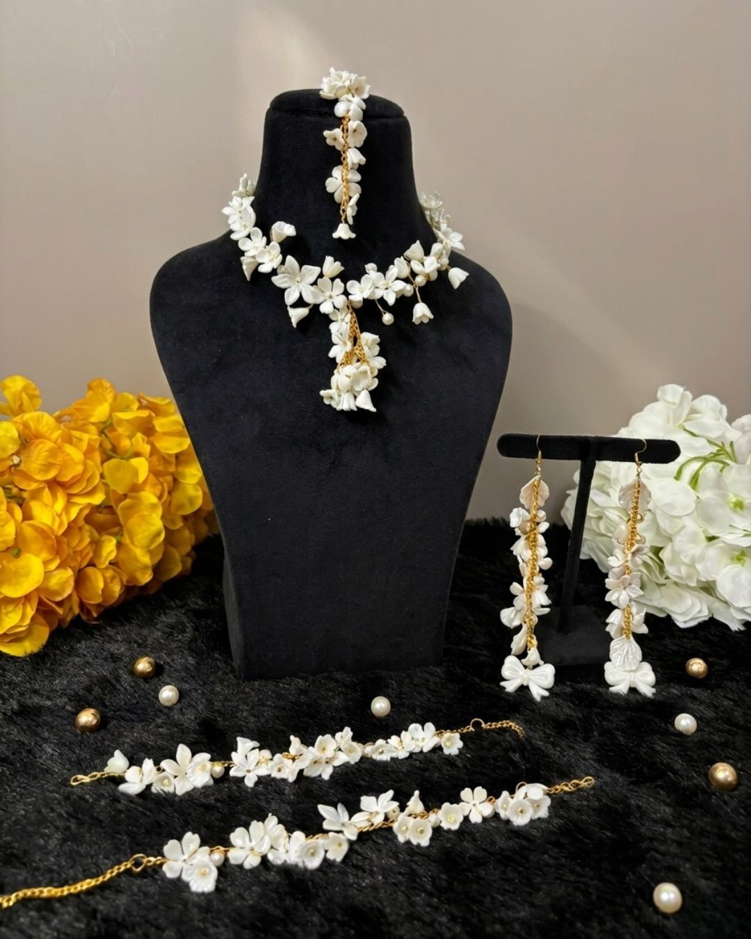 Acrylic Pearl Jewellery Full Set