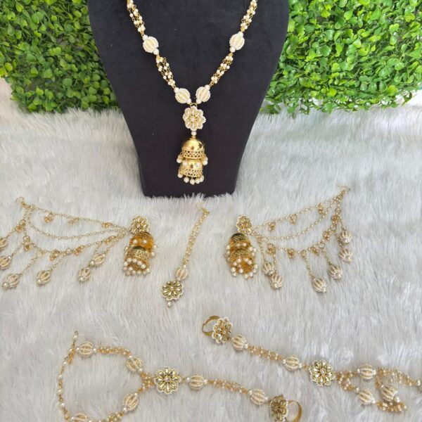 White Pearl Full Jewellery Set