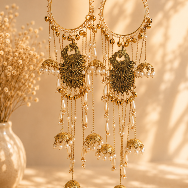 Peacock Motif Antique Bridal Kalire