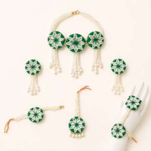 Green Pearl Handmade Jewellery Set