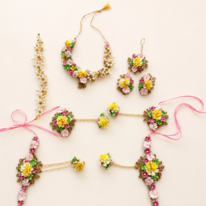 Multicolor Floral Bridal Jewellery Set
