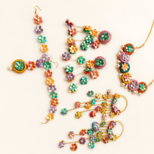 Multicolor Acrylic Floral Jewellery Set