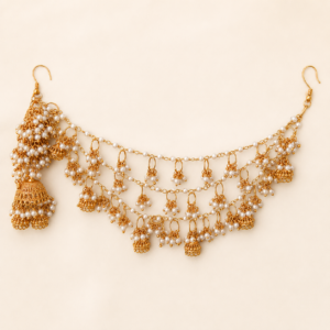 Golden Pearl Jhoomar Accessory