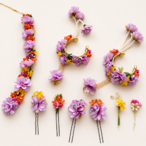 Lavender Floral Hair Accessory Set