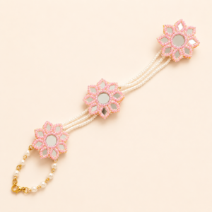 Baby Pink Mirror Pearl Bracelet