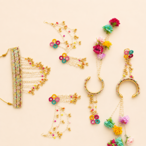 Multicolor Floral Bridal Kalire Set
