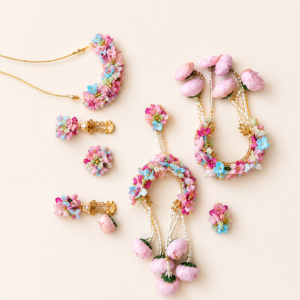 Pastel Blossom Floral Bridal Set