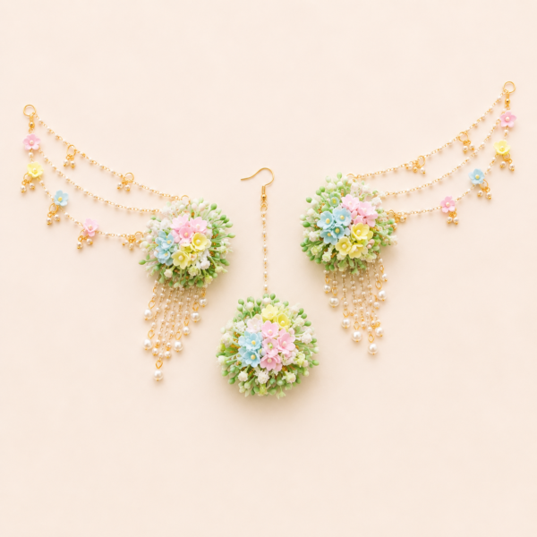 Pastel Floral Pearl Hair Accessories
