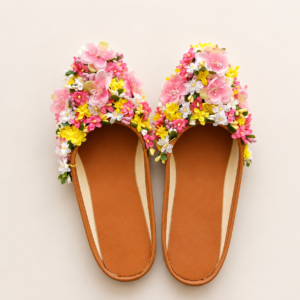Pastel Garden Floral Slippers