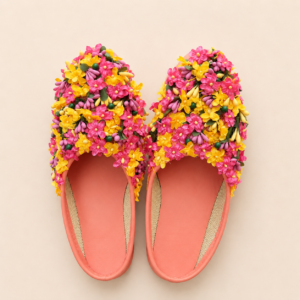 Pink Yellow Multicolor Floral Sliders