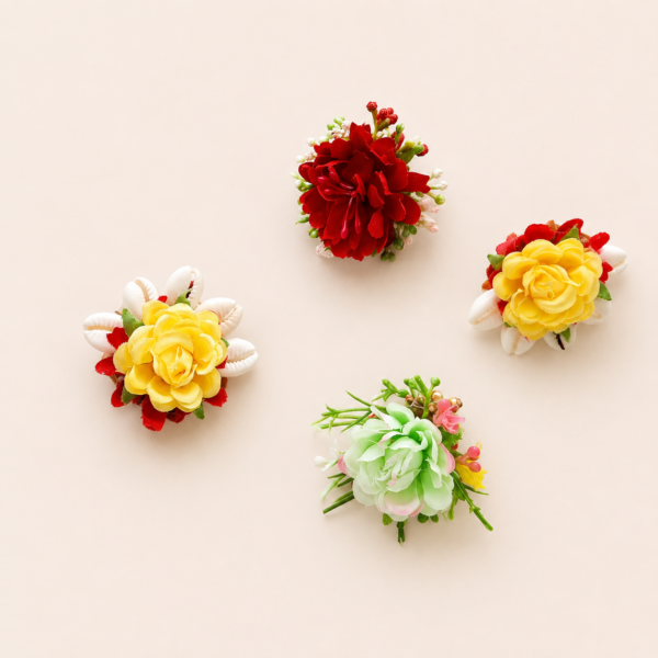 Shell Floral Badge Mangalgeet Set