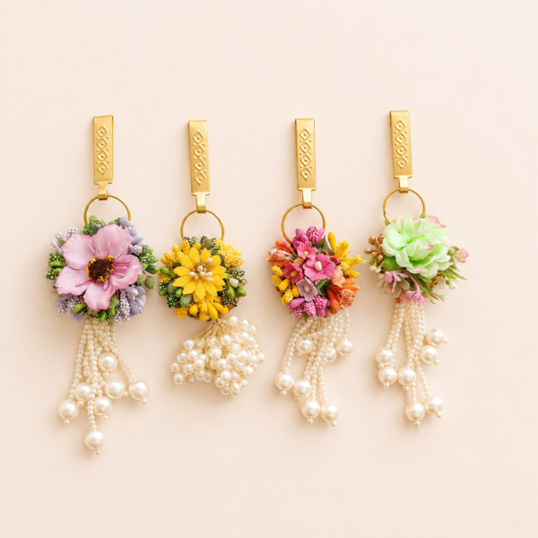 Floral Pearl Latkan Mangalgeet Set