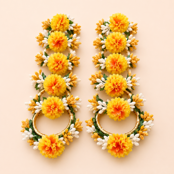 Marigold Floral Bangle Set