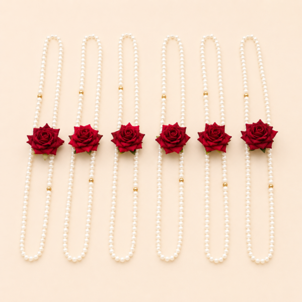Red Rose Pearl Mala