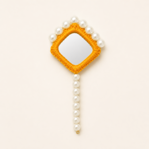 Yellow Pearl Mirror Hand Accessory