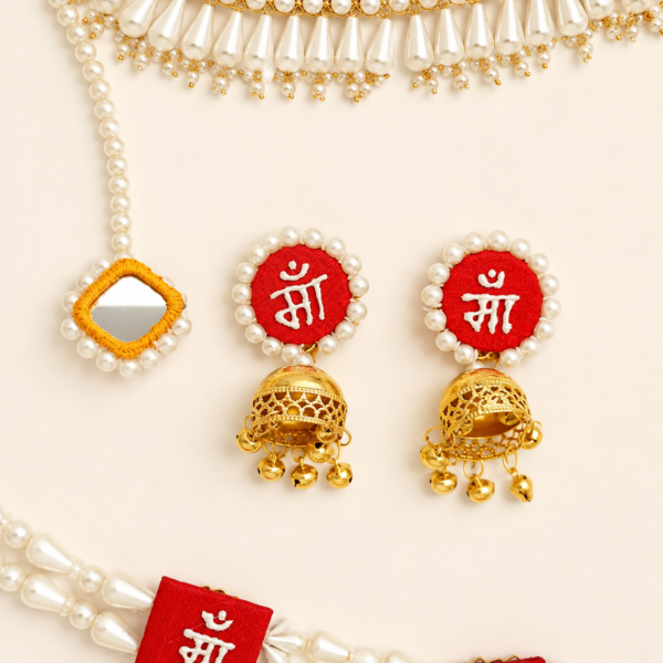 Maa Pearl Jhumka Set