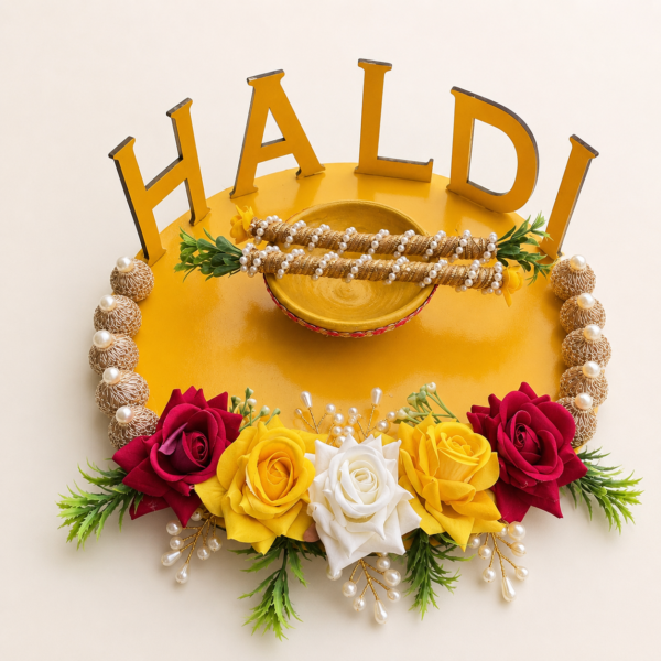 Premium Haldi Decor Platter