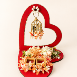 Red Heart Engagement Ring Platter