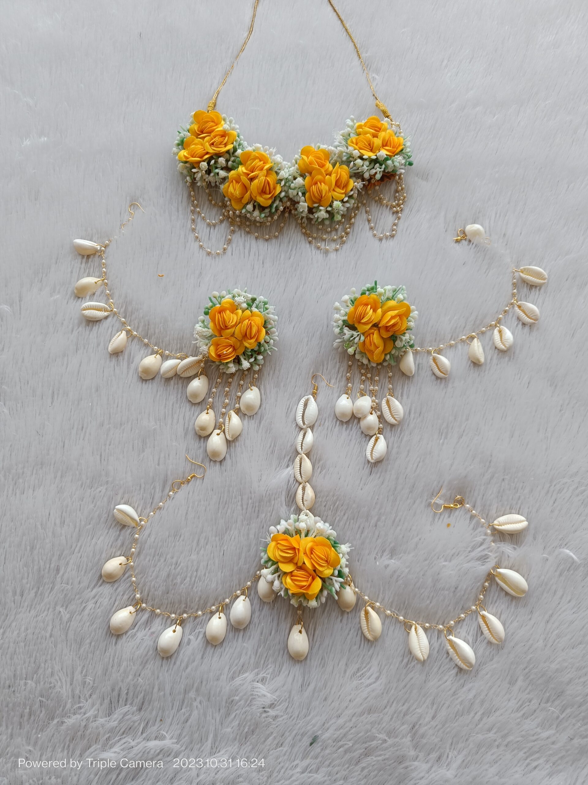 Sunflower Bloom Floral Jewelry Set