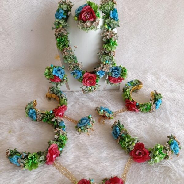 Multicolor Floral Bridal Jewellery Set
