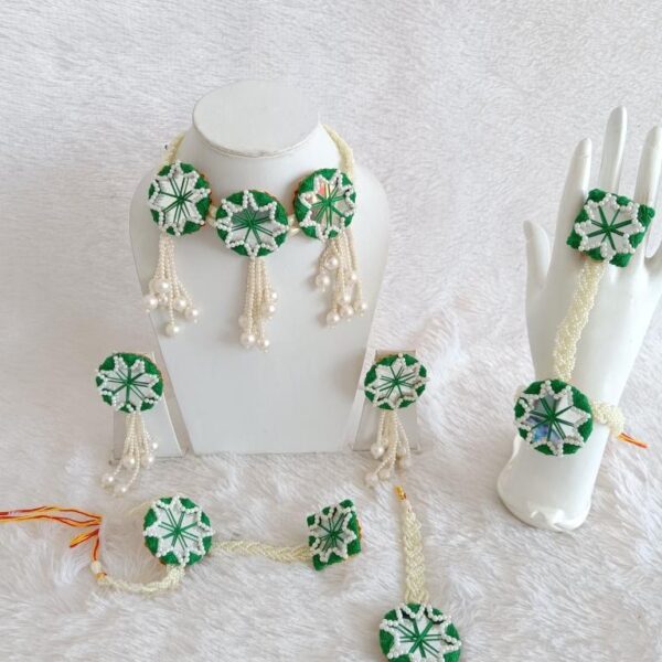 Green Pearl Handmade Jewellery Set