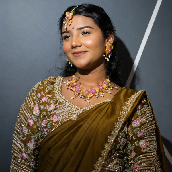 Blossom Pearl Floral Jewellery Set