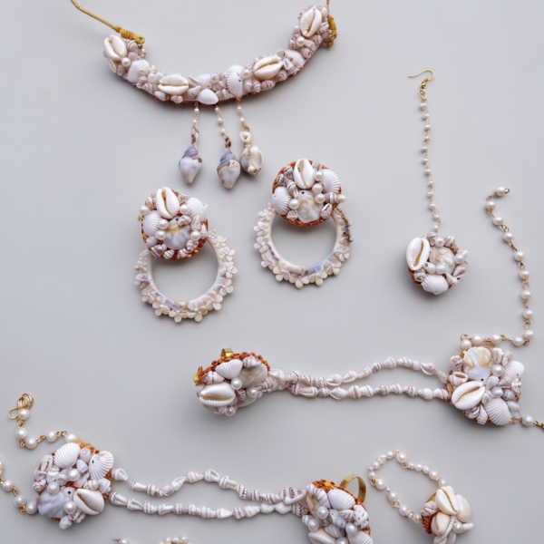 Shell & Pearl Designer Bridal Jewelry Collection