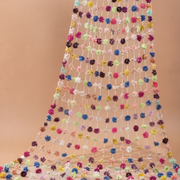 Pastal flower  Dupatta