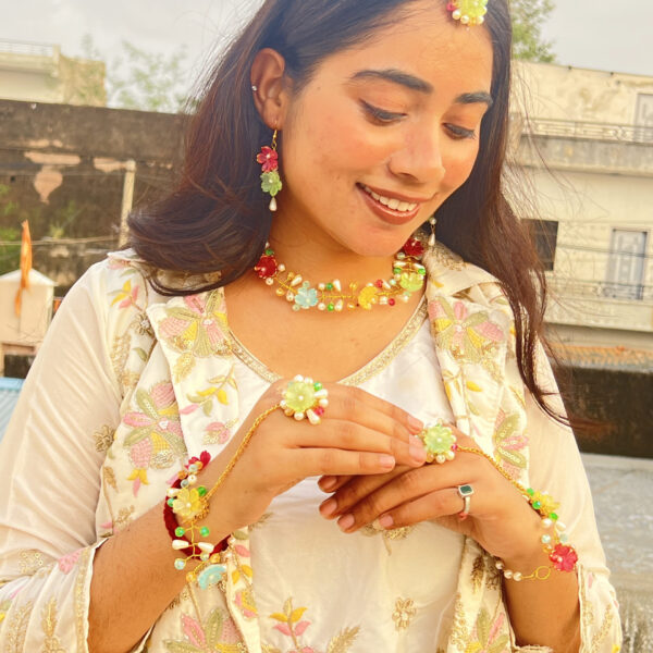 Pastel Garden Floral Jewellery Set