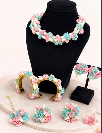 Pastel Garden Luxe Floral Jewelry Set