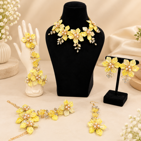 Yellow Blossom Acrylic Floral Set